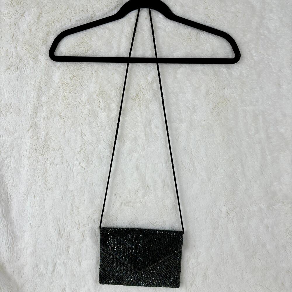 Valerie Stevens Evening Bag Multi Color Beaded Clutch Crossbody